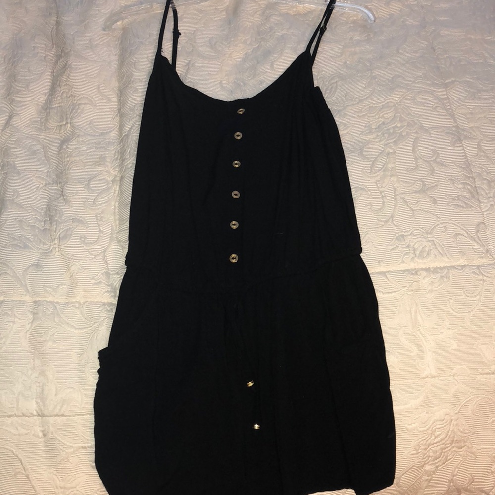 Black Spaghetti Strap Romper
